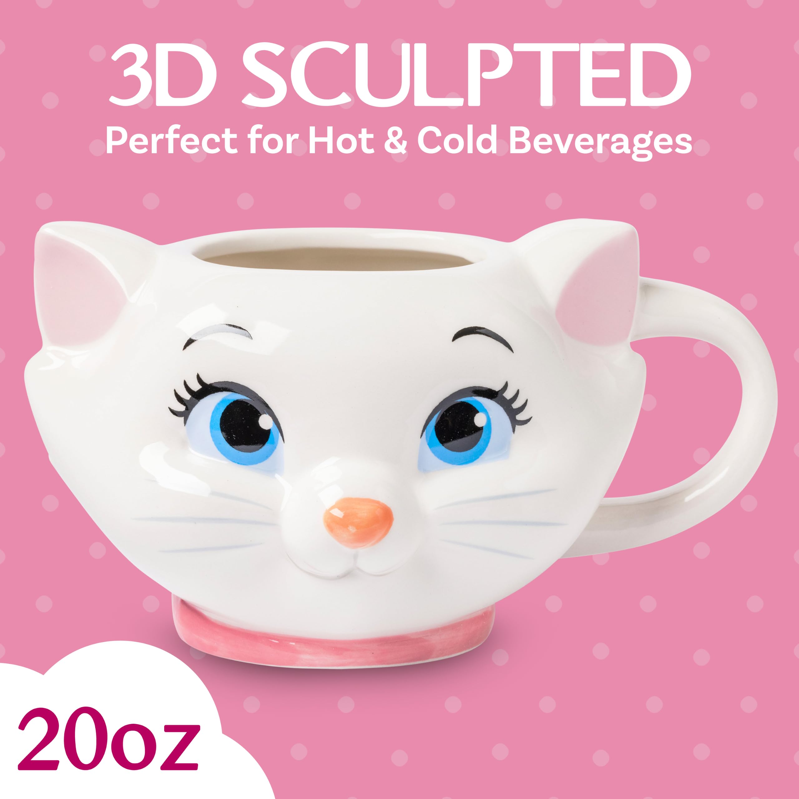 Amazon.com: Silver Buffalo Disney Aristocats Marie Cat Face, 3D